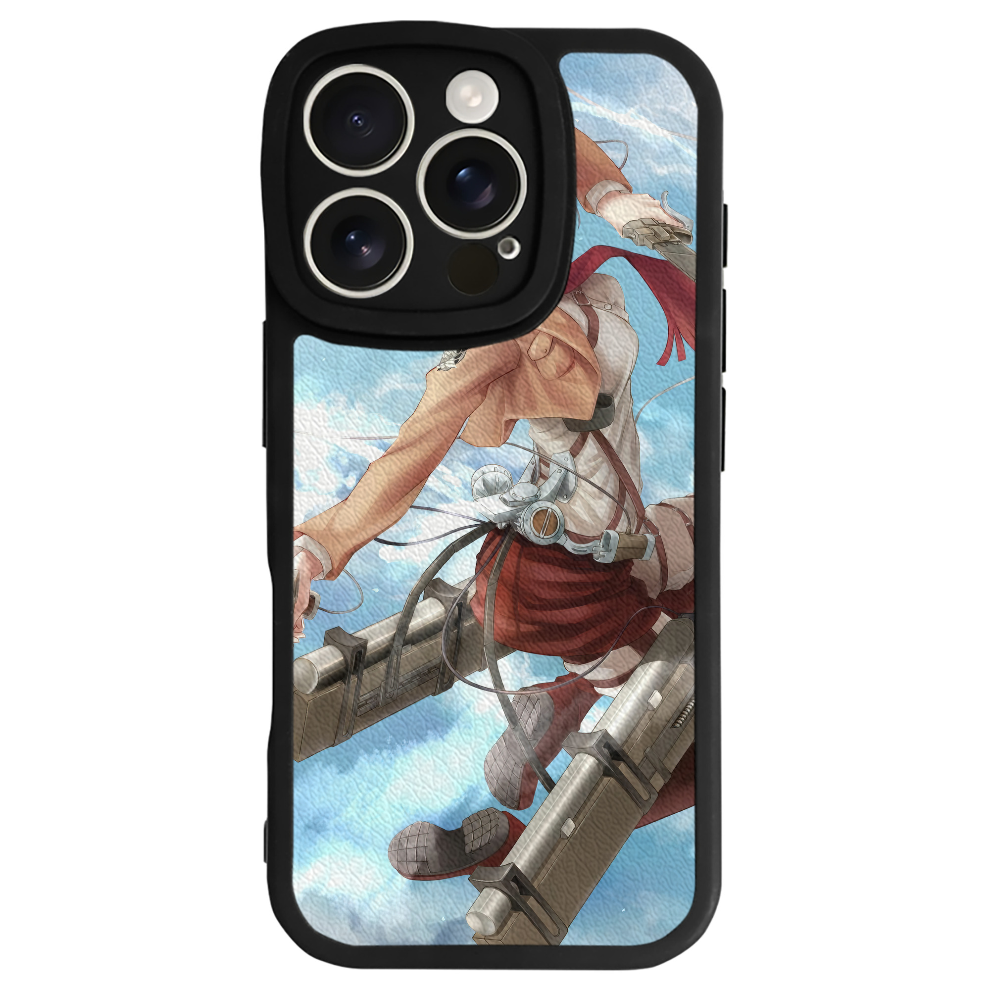 （画像用） 進撃の巨人 Attack on Titan 【iPhone 16シリーズ対応】シリコンスマホケース（レザー調） 材質：シリコン